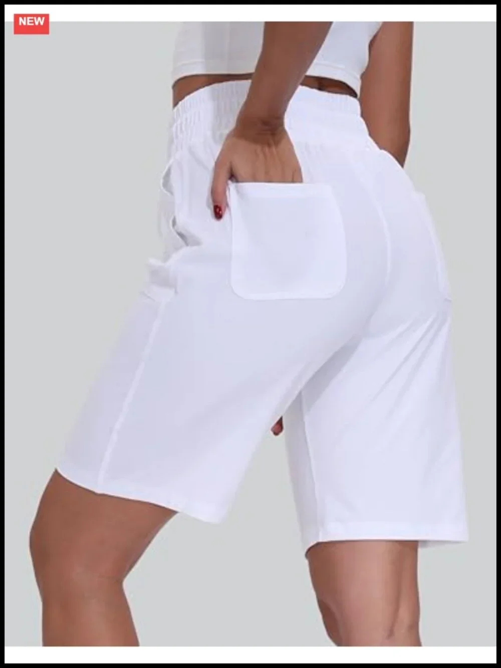 Women's High Waisted Bermuda Shorts 10